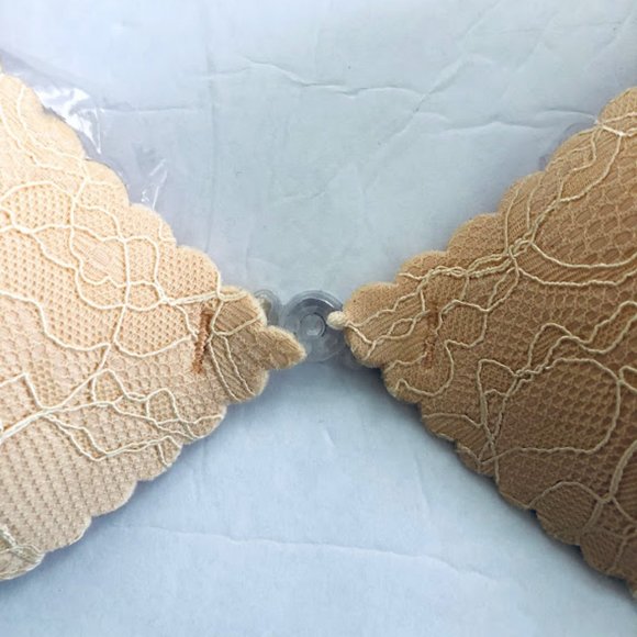 Front laced Self Adhesive Push Up Bra B cup NIB - Picture 3 of 12
